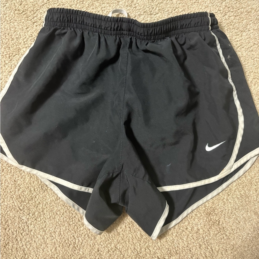 Nike Youth Black and White Athletic Shorts